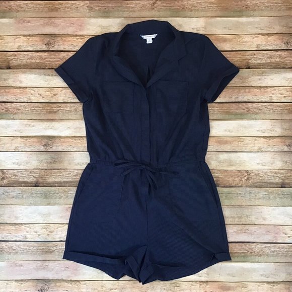 NWOT Southern Tide Womens Size M Medium Harli Seersucker Short Sleeve Romper - Picture 2 of 4